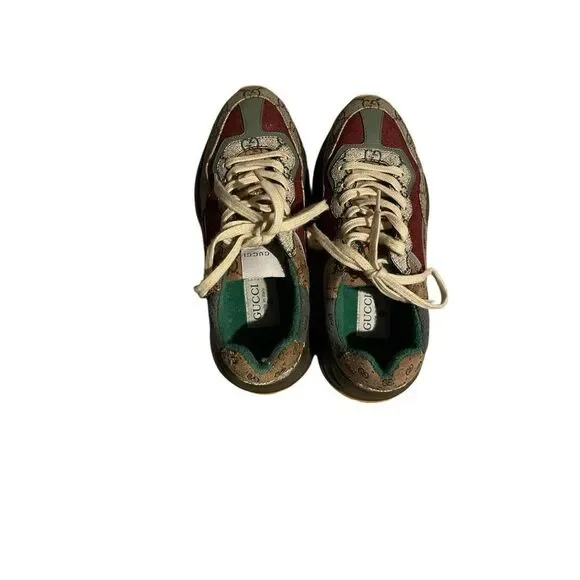 Gucci Rhyton Brick Red Sneaker - Picture 4 of 13